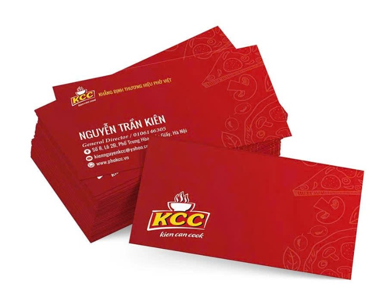 In card visit màu đỏ tối giản