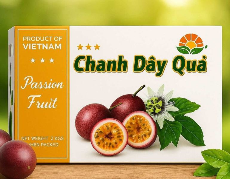 In hộp đựng chanh dây chắc chắn