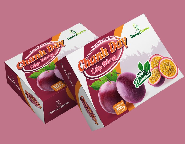 In hộp đựng chanh dây chuyên nghiệp