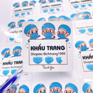 IN Hoa Long nhận in tem nhãn khẩu trang cao cấp