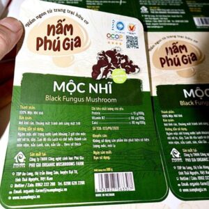 IN Hoa LOng nhận In tem nhãn mộc nhĩ cao cấp