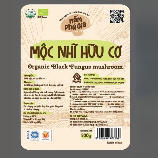 In Hoa Long nhận in tem nhãn mộc nhĩ đẹp