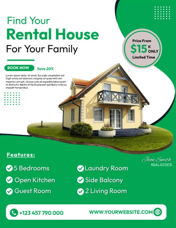 In Hoa Long nhận thiết kế và in ấn mẫu tờ rơi cho thuê nhà lấy ngay