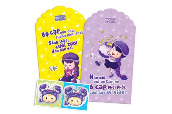 Mẫu lì xì 12 cung hoàng đạo đẹp, thiết kế theo yêu cầu