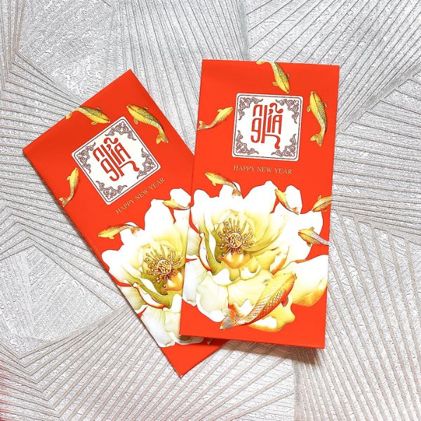 Mẫu bao lì xì hoa mai đẹp, thiết kế theo yêu cầu tại Hà Nội