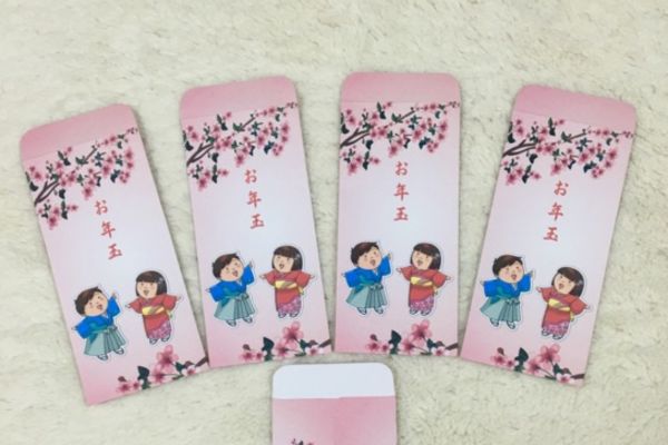 Mẫu bao lì xì Nhật Bản đẹp, thiết kế theo yêu cầu