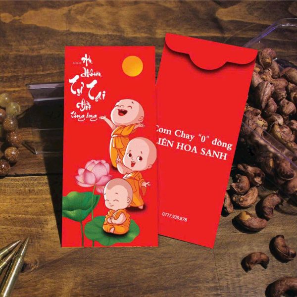 Mẫu bao lì xì phật giáo đẹp, chất lượng cao tại Hà Nội