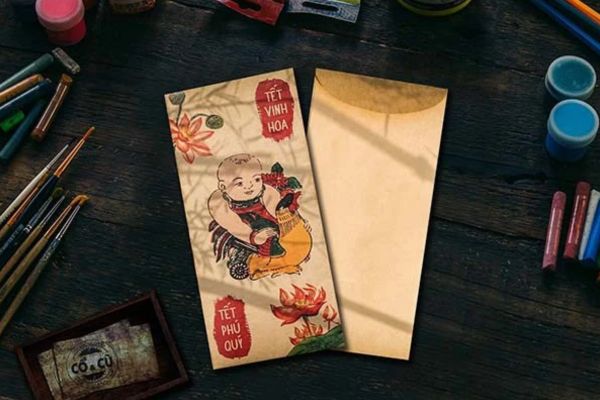Mẫu bao lì xì tranh Đông hồ đẹp, thiết kế theo yêu cầu