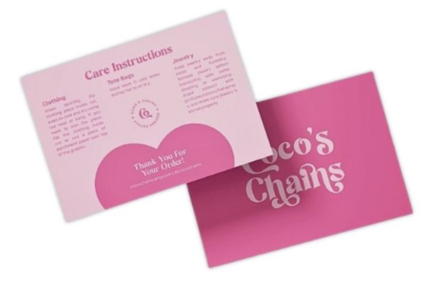 Mẫu card visit màu hồng đẹp, chất lượng cao tại Hà Nội