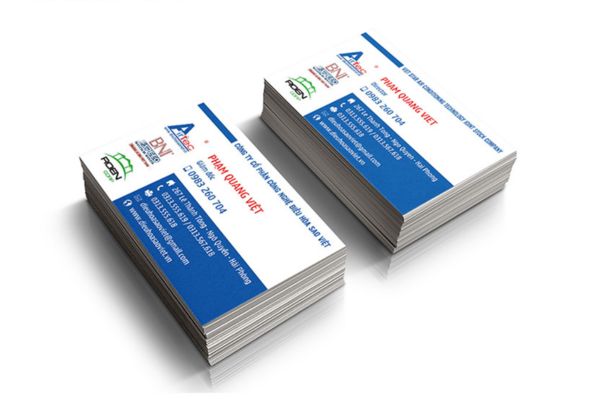 Mẫu card visit song ngữ giá rẻ, thiết kế theo yêu cầu