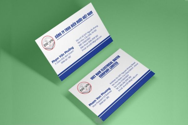 Mẫu card visit song ngữ giá rẻ, thiết kế theo yêu cầu