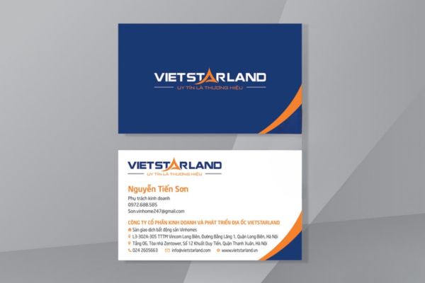 Mẫu card visit song ngữ giá rẻ, thiết kế theo yêu cầu