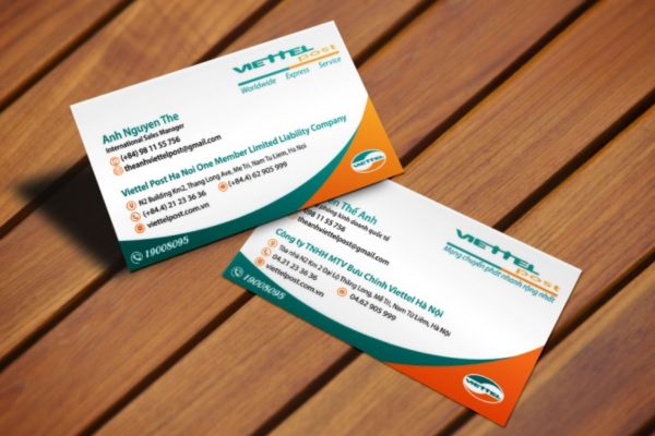 Mẫu card visit viettel giá rẻ, thiết kế theo yêu cầu tại Hà Nội