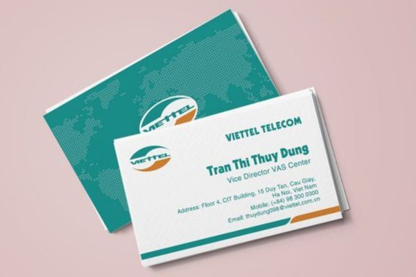 Mẫu card visit viettel giá rẻ, thiết kế theo yêu cầu tại Hà Nội