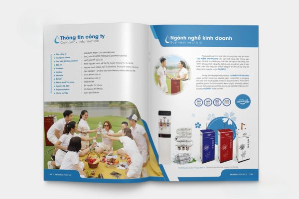 Mẫu catalogue máy lọc nước chất lượng cao tại Hoa Long