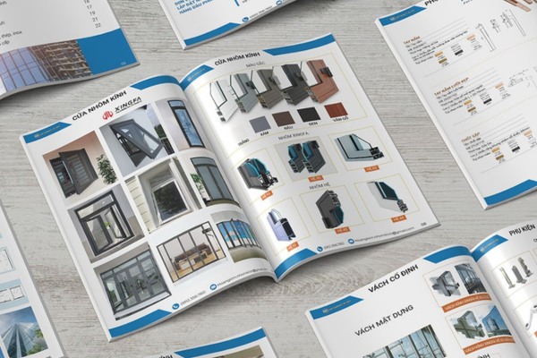 Mẫu catalogue nhôm kính chuyên nghiệp, tạo sự tin cậy