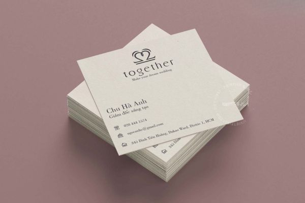 Mẫu danh thiếp vuông đẹp, giá rẻ tại Hà Nội