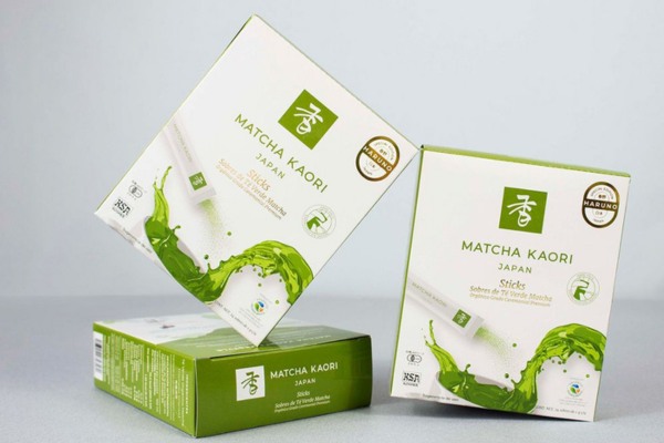 Mẫu hộp bột trà xanh cao cấp