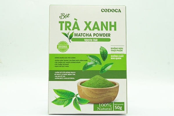 Mẫu hộp bột trà xanh đẹp thu hút