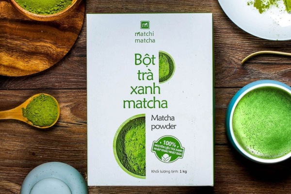 Mẫu hộp bột trà xanh sáng tạo