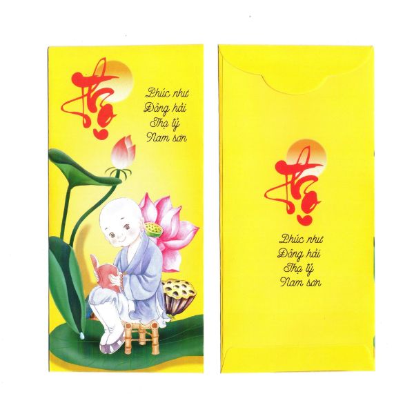 Mẫu bao lì xì phật giáo đẹp, chất lượng cao tại Hà Nội