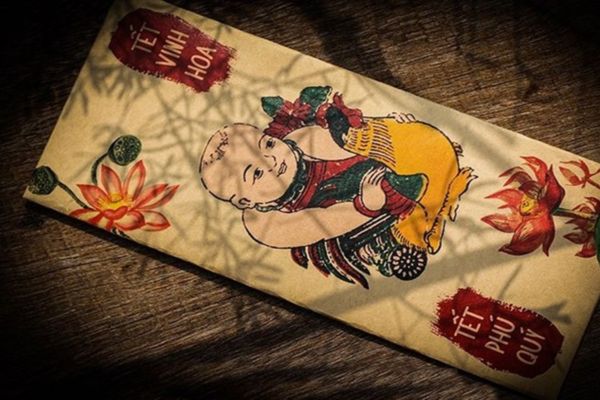Mẫu bao lì xì tranh Đông hồ đẹp, thiết kế theo yêu cầu