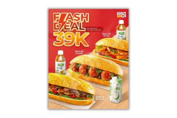 Mẫu tờ rơi bánh mì đẹp, thiết kế theo yêu cầu tại Hoa Long