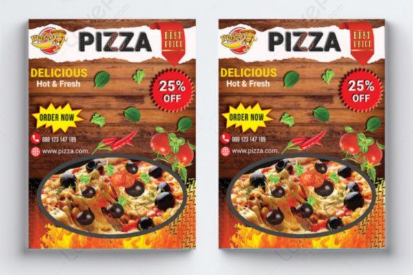 Mẫu tờ rơi pizza đẹp, giá rẻ tại Hà Nội