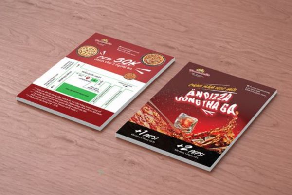 Mẫu tờ rơi pizza đẹp, giá rẻ tại Hà Nội