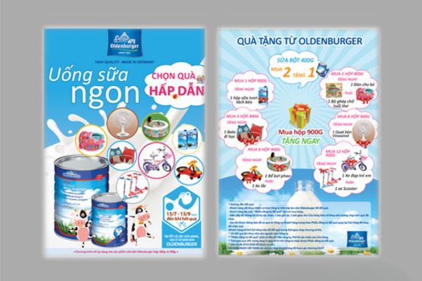 Mẫu tờ rơi sữa giá rẻ, thiết kế chất lượng cao tại Hà Nội