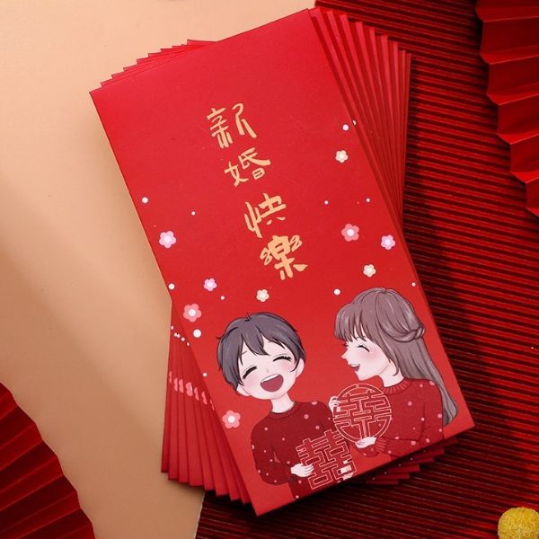 Mẫu bao lì xì đám cưới đẹp, giá rẻ, thiết kế theo yêu cầu
