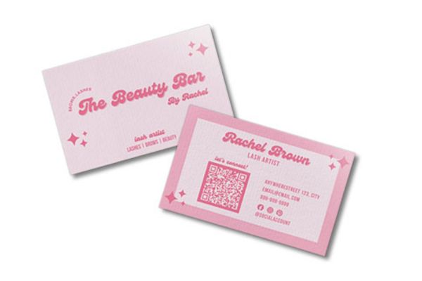 Mẫu card visit màu hồng đẹp, chất lượng cao tại Hà Nội