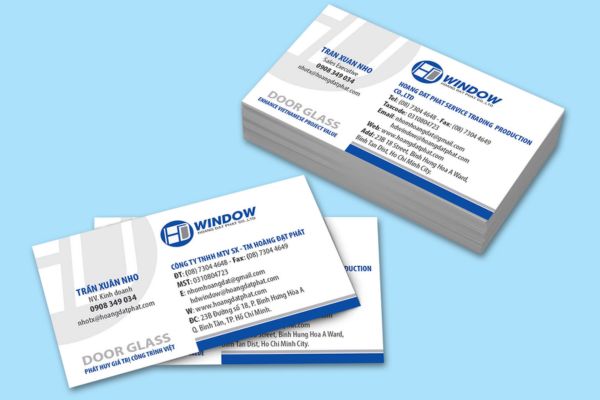 Mẫu card visit song ngữ giá rẻ, thiết kế theo yêu cầu