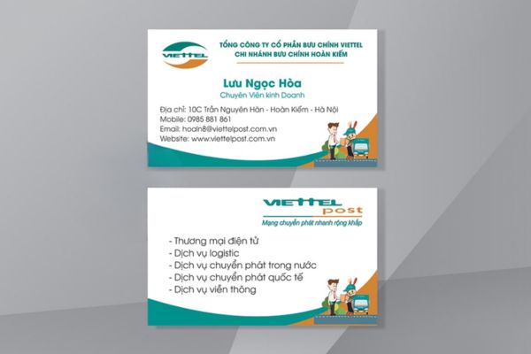 Mẫu card visit viettel giá rẻ, thiết kế theo yêu cầu tại Hà Nội