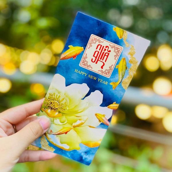 Mẫu bao lì xì hoa mai đẹp, thiết kế theo yêu cầu tại Hà Nội