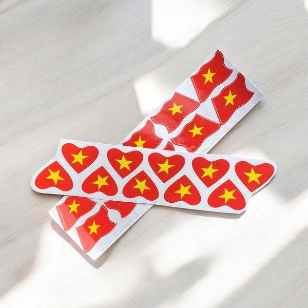 In sticker cờ Việt Nam giá rẻ, thiết kế theo yêu cầu tại Hà Nội