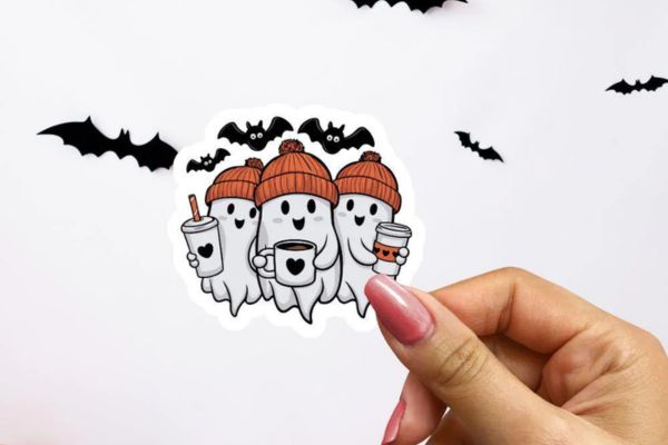 Mẫu halloween sticker đẹp, giá rẻ, thiết kế theo yêu cầu