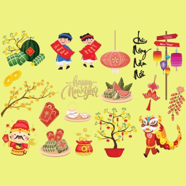 In Hoa Long nhận thiết kế và in ấn mẫu Sticker Tết chất lượng