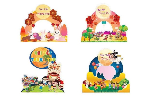 Mẫu sticker trung thu hiện đại