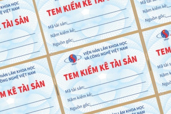Mẫu tem kiểm kê tài sản sắc nét