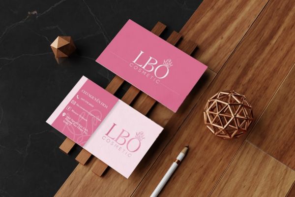 Mẫu card visit màu hồng đẹp, chất lượng cao tại Hà Nội