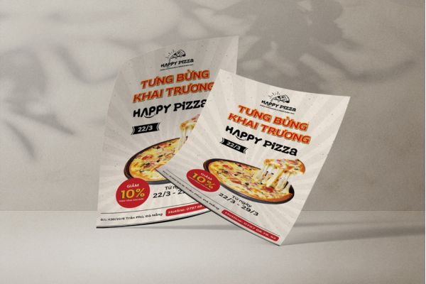 Mẫu tờ rơi pizza đẹp, giá rẻ tại Hà Nội