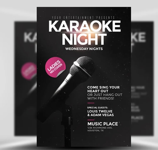 In Hoa Long nhận thiết kế và in ấn mẫu tờ rơi karaoke chuyên nghiệp
