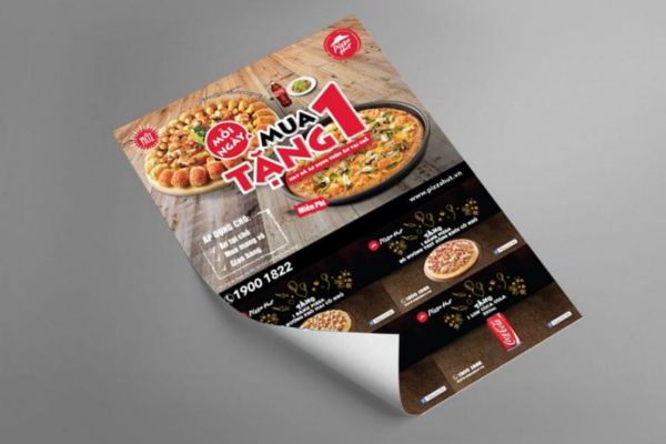 Mẫu tờ rơi pizza đẹp, giá rẻ tại Hà Nội