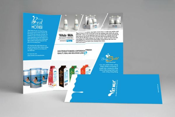 Mẫu tờ rơi sữa giá rẻ, thiết kế chất lượng cao tại Hà Nội