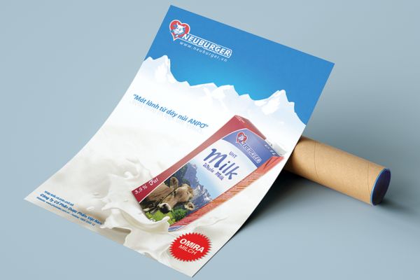 Mẫu tờ rơi sữa giá rẻ, thiết kế chất lượng cao tại Hà Nội