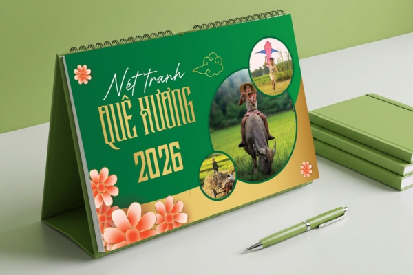 Xu hướng thiết kế mẫu lịch Tết 2026 đẹp ấn tượng