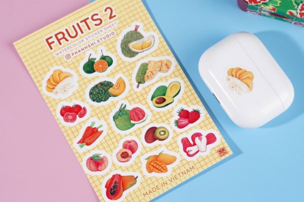 Mẫu sticker hoa quả giá rẻ, chất lượng cao tại Hà Nội