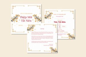 Mẫu thiệp mời tất niên giá rẻ, chất lượng cao tại Hà Nội