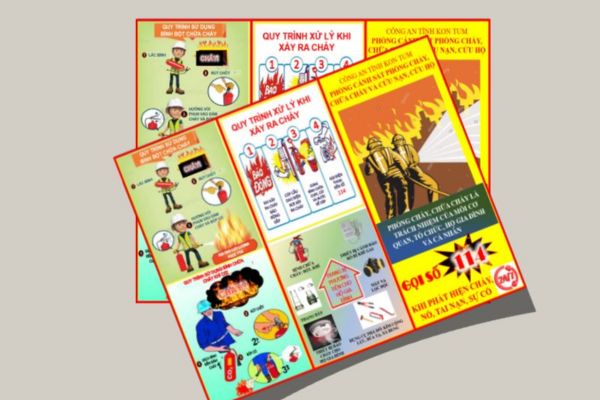 Mẫu tờ rơi pccc giá rẻ, thiết kế theo yêu cầu tại Hà Nội